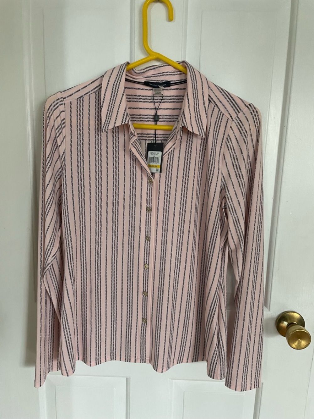 Tommy Hilfiger Pink Striped Button-Down Shirt